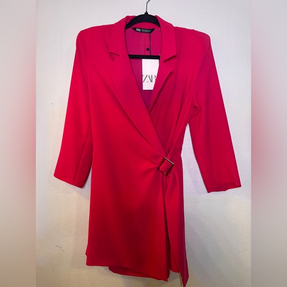 Zara Pants - NWT Zara Hot Pink Romper Size Medium